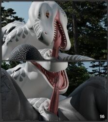 interceptor, blender_(copyright), animal_genitalia, bodily_fluids, dinosaur