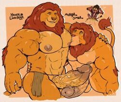 mufasa, scar_(the_lion_king), simba_(the_lion_king), disney, the_lion_king