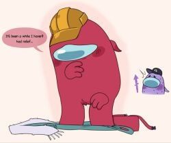 among_us_purple, among_us_red, among_us, among_us_(on_guard), pussy