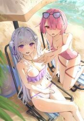 emilia_(re:zero), ram_(re:zero), re:zero_kara_hajimeru_isekai_seikatsu, white_fox_(studio), justjast88