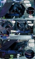 nightwing_(wof), kobold_garden, mythology, wings_of_fire, 3_panel_comic