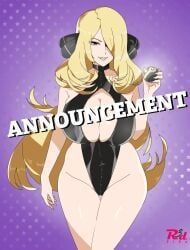 cynthia_(pokemon), pokemon, r3dfive, 1girls, adult
