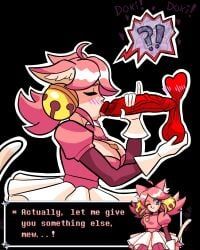 irritable_ghost_(deltarune), mad_mew_mew, pink_(deltarune), soul_(deltarune), deltarune