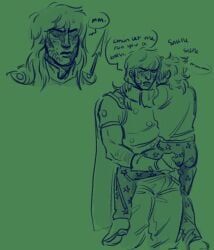 gyro_zeppeli, johnny_joestar, jojo's_bizarre_adventure, steel_ball_run, boner
