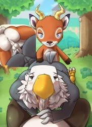 apollo_(animal_crossing), beau_(animal_crossing), blackbuck, zell_(animal_crossing), animal_crossing