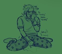 johnny_joestar, jojo's_bizarre_adventure, steel_ball_run, embarrassed, male_only