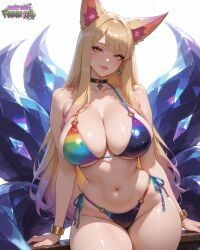 ahri, mark, 1girl, animal, at