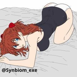asuka_langley_sohryu, neon_genesis_evangelion, synbiom.exe, ass_up, asuka_(eva)