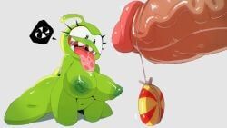 om_nom, cut_the_rope, sachsech205, areola, bared_teeth