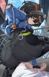 zhu_yuan, zenless_zone_zero, string_rafart, 1boy, 1girls