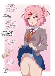 natsuki_(doki_doki_literature_club), ddlc, doki_doki_literature_club, serenity_forge, guilegaze