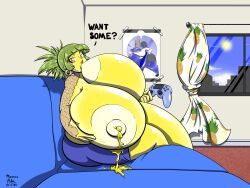 anubis2pabon288, 1girls, areolae, ass, breast_sucking
