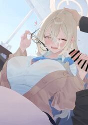 akane_(blue_archive), akane_(school_uniform)_(blue_archive), blue_archive, yureikaigan, 1boy