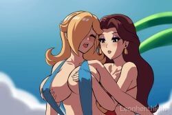 pauline, princess_rosalina, mario_(series), leonart, leonhenthighs