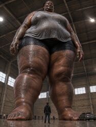 original_character, 1male, african_female, bbw, black_hair