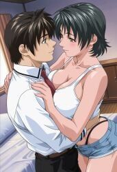 minase_taki, minase_yukiko, bible_black, manken, 1boy