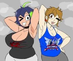 ashbie, aspie-chan, girl_who_stinks_good, prequel181, 2girls