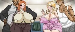 fuyuki_mai, fuyuki_minami, dosanko_gal_wa_namara_menkoi, brave:feat, 2boys