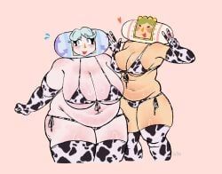 queen_of_all_cosmos, katamari_damacy, namco, 2girls, bbw