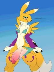 digimon_(species), male_renamon, renamon, bandai_namco, digimon