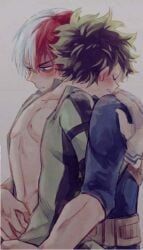izuku_midoriya, midoriya_izuku, shouto_todoroki, todoroki_shouto, boku_no_hero_academia