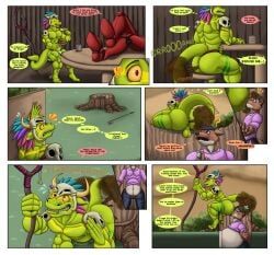 golfer_(terraria), witch_doctor_(terraria), terraria, wolfgerlion64, anthro