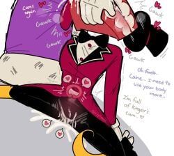 caine_(the_amazing_digital_circus), kinger_(the_amazing_digital_circus), the_amazing_digital_circus, spicyyteeth, after_sex