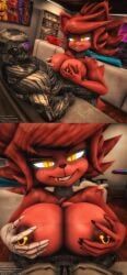 female_foxy, fexa, fexa_(cally3d), fexa_(cryptia), fexa_(cryptiacurves)