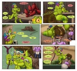 golfer_(terraria), witch_doctor_(terraria), terraria, wolfgerlion64, anthro