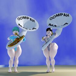 bulma_briefs, chichi, dragon_ball, dld493v2, 2girls
