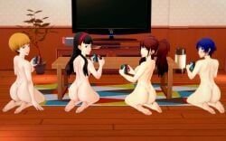 amagi_yukiko, kujikawa_rise, satonaka_chie, shirogane_naoto, atlus