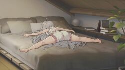tokisaki_mio, bed, bedroom, bedroom_scene, cute_female