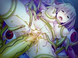 nobushito, 1girl, ahegao, blush, breasts