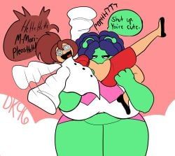 amber_(daisykitty96), mari_(daisykitty96), daisykitty96, 2girls, alien_girl