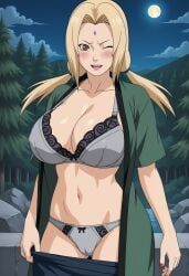 tsunade, naruto_(series), aindroidparanoid, 1girls, ass