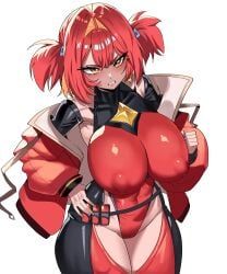 ark_ranger_red_(nikke), goddess_of_victory:_nikke, gamjasssak, 1girls, abs