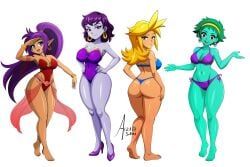 risky_boots, rottytops, shantae_(character), sky_(shantae), shantae