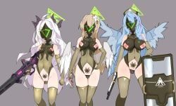 hina_(blue_archive), mine_(blue_archive), nagisa_(blue_archive), blue_archive, 3girls