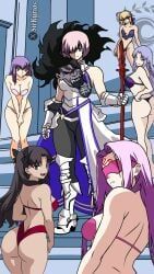 artoria_pendragon, artoria_pendragon_(fate), caster_(fate/stay_night), mash_kyrielight, matou_sakura