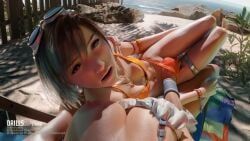 tifa_lockhart, tifa_lockhart_(shining_spirit), yuffie_kisaragi, yuffie_kisaragi_(summer_orange), final_fantasy