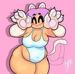 daisykitty96, belly, big_breasts, big_thighs, catgirl