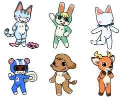 agent_s_(animal_crossing), beau_(animal_crossing), blanca_(animal_crossing), ellie_(animal_crossing), lolly_(animal_crossing)