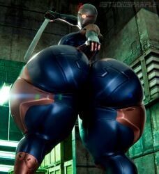 frank_jaeger, metal_gear_solid, panflestudios, 1girls, annoyed