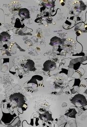 cyn_tail_(murder_drones), n_(murder_drones), uzi_(murder_drones), uzi_doorman, glitch_productions