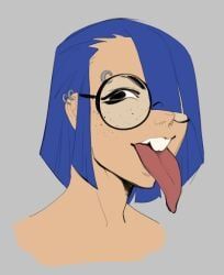 femcel_(vongrauenhausen), vongrauenhausen, buckteeth, freckles, glasses