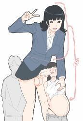 tin64702539, 1boy, 1futa, 1girls, balls