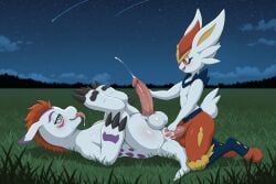 cinderace, digimon_(species), generation_8_pokemon, gomamon, pokemon_(species)