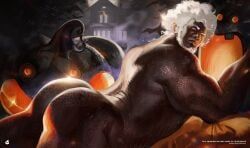 ramses_jackson, halloween, izeumane, 1boy, bara
