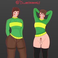chara, chara_(undertale), female_chara, femboy_chara, male_chara