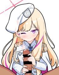 blonde_student_council_president_(blue_archive), blue_archive, scarfy_(scarfy_chang), 1boy, 1girl